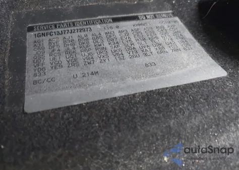 2007 Chevrolet Tahoe Lt from USA, damaged, VIN 1GNFC13J77J272973